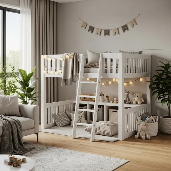 Play Corner With Lofted Reading Nook and Storage