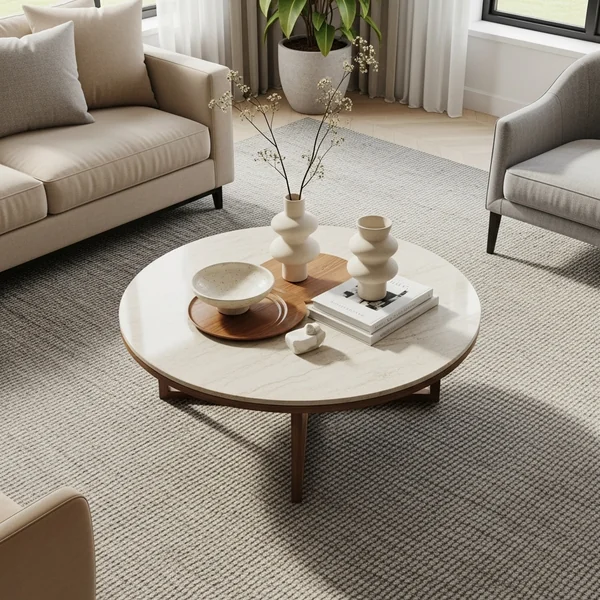 Minimal Layered Coffee Table Styling