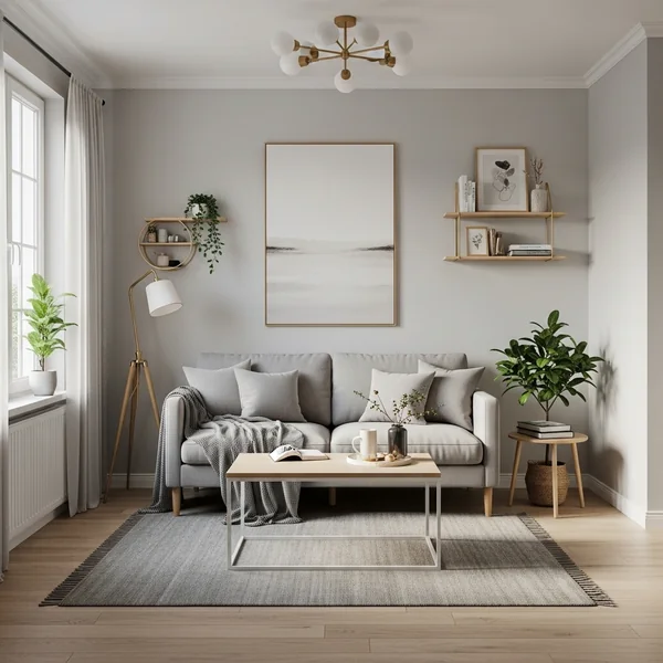 Compact Sofa-Centered Living Room