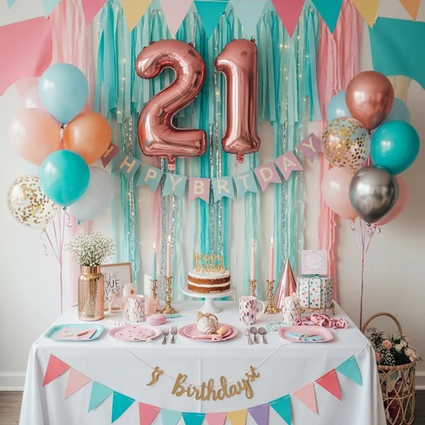 21st Birthday Celebration Setup