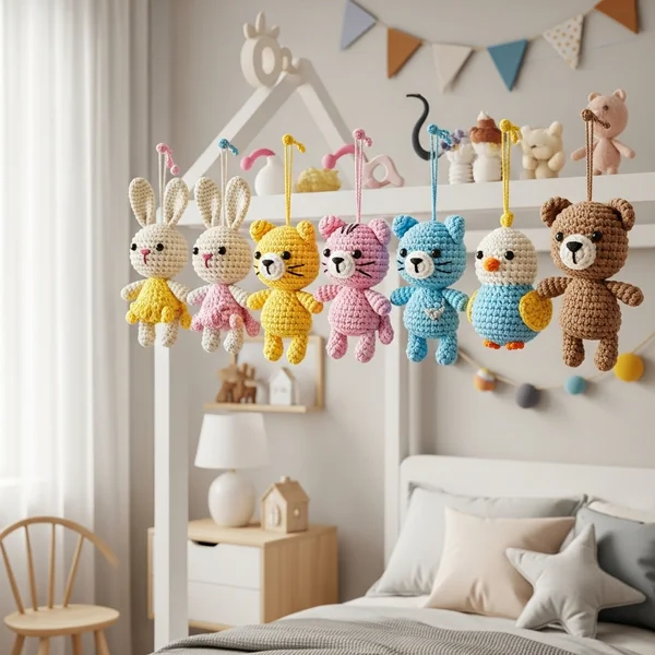 Crochet Animal Wall Hangings