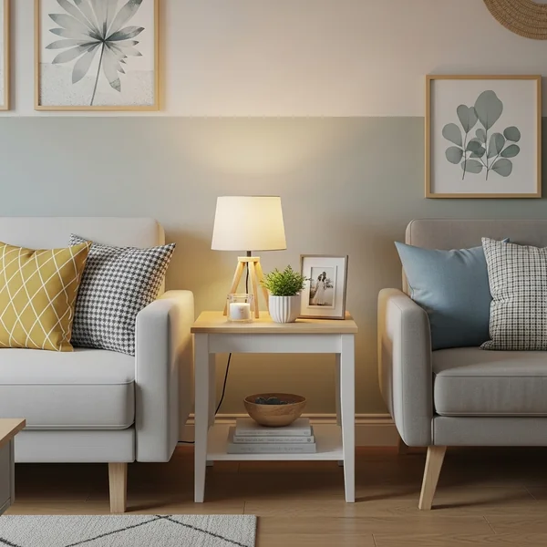 Small Side Table Decor for Compact Living Rooms