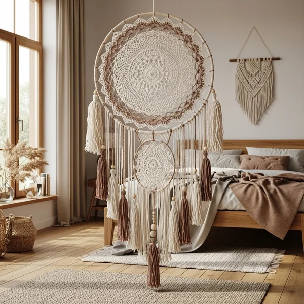 Boho Crochet Dreamcatcher