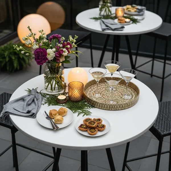 Stylish Cocktail Table Setup
