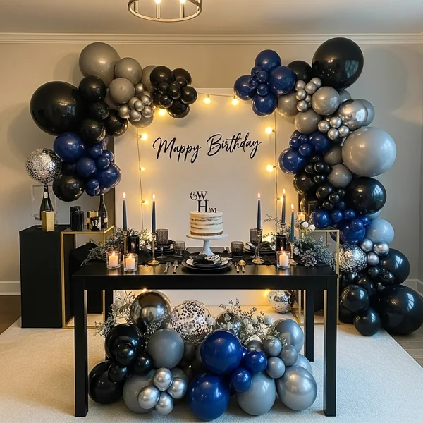 Modern Masculine Birthday Setup