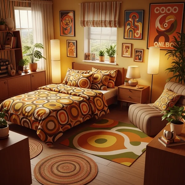 Retro 70s Bedroom