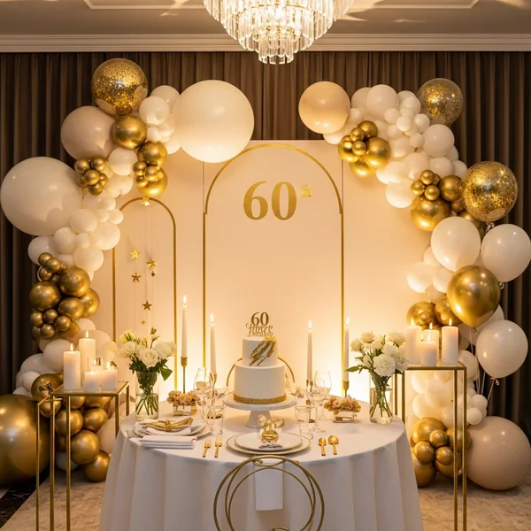 60th Birthday Celebration Setup