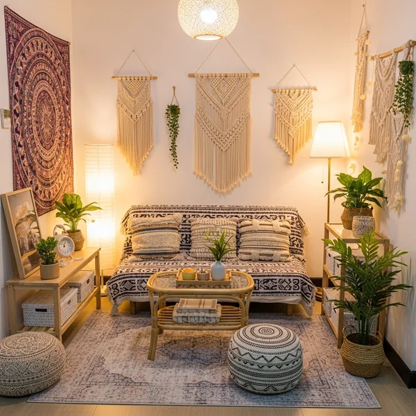 Boho-Style Small Living Room