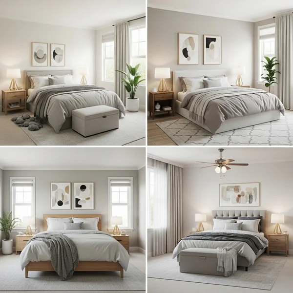 Coordinated Three-Bedroom Design