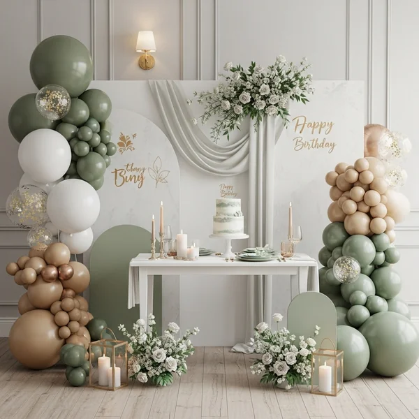 Sage Green Birthday Celebration