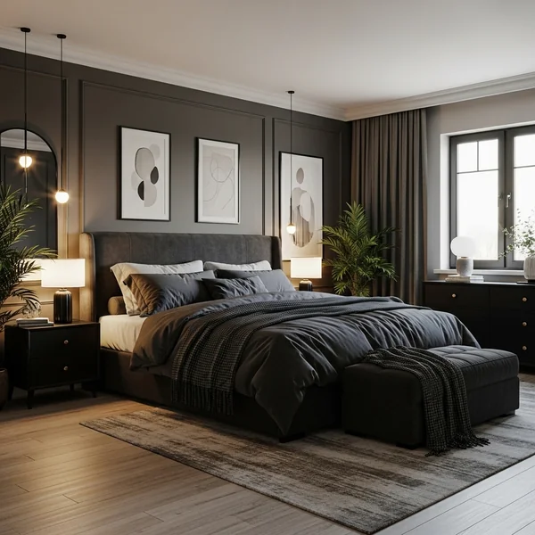 Dark Cozy Master Suite