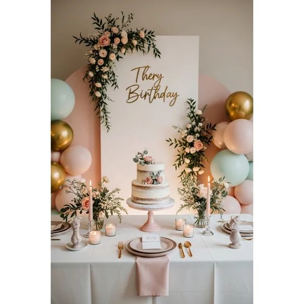 Birthday Cake Focused Setup