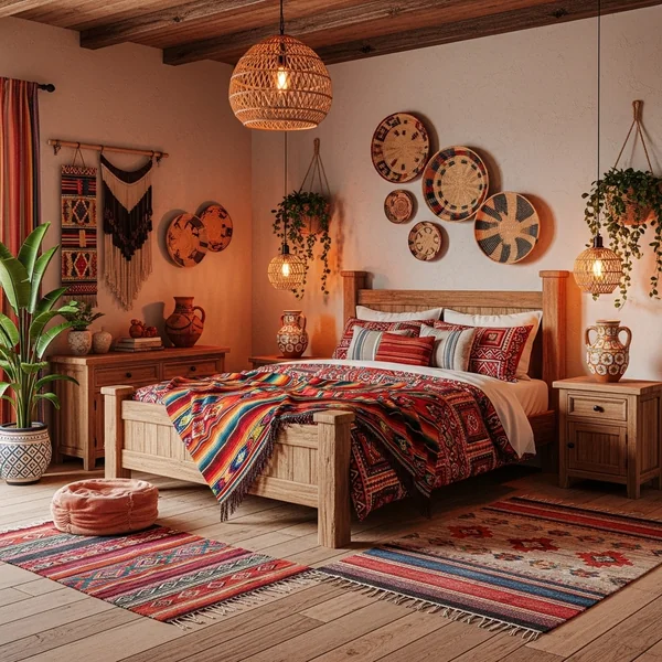 Rustic Mexican Bedroom