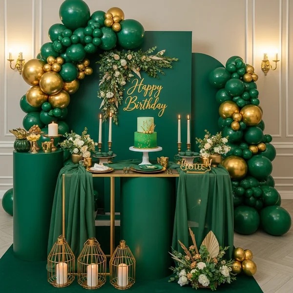 Green & Gold Birthday Party