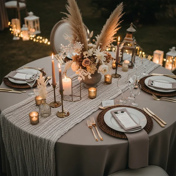 Romantic Boho Wedding Table