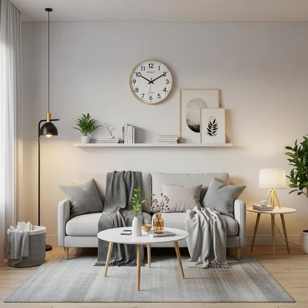 Small Living Room Wall Clock Decor