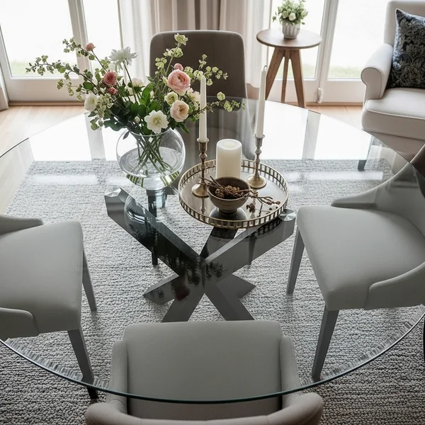 Versatile Glass Dining Table