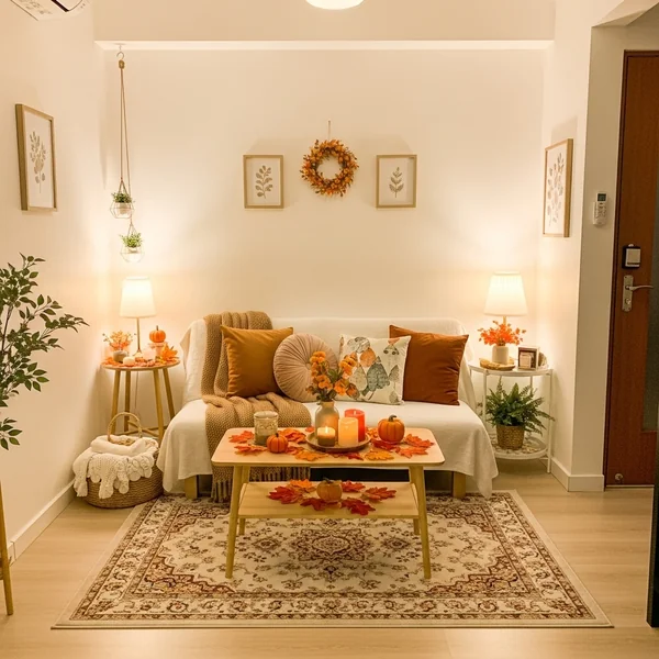 Small Living Room Fall Decor
