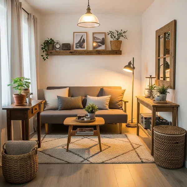 Rustic Small Living Room