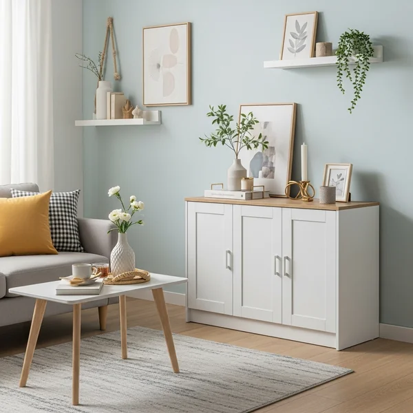 Small Cabinet Decor for Small Living Rooms