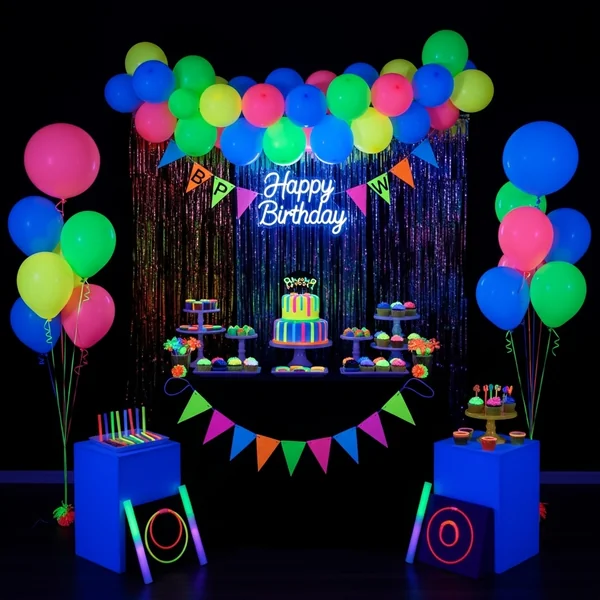 Glow-in-the-Dark Birthday Party