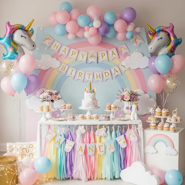 Unicorn-Themed Birthday Party