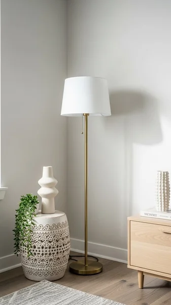 Understated Living Room Corner Accent