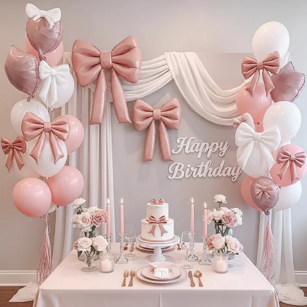 Bow-Inspired Birthday Decor