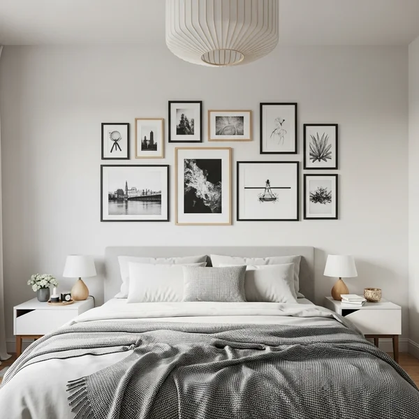 Gallery Wall Decor Above the Bed (Personal & Eye-Catching)