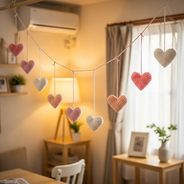 Crochet Hanging Hearts