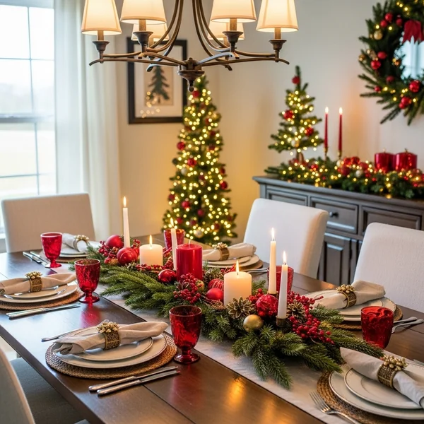 Festive Christmas Dining Decor