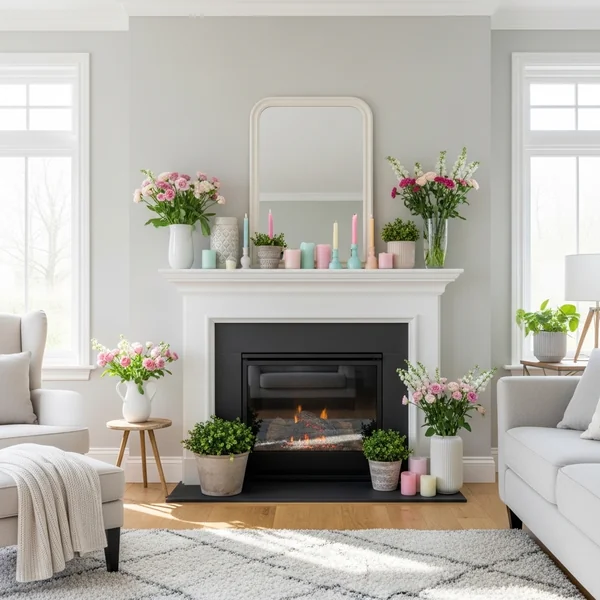 Spring Floral Mantle
