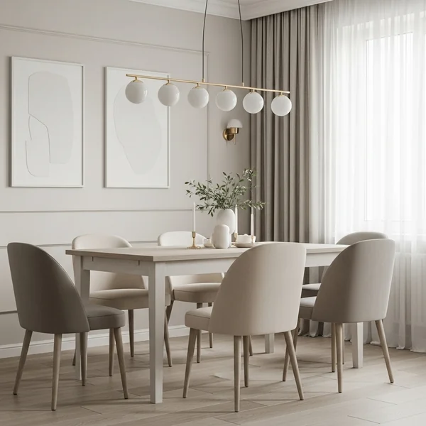 Serene Neutral Dining Room