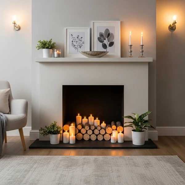 Decorating an Unused Fireplace