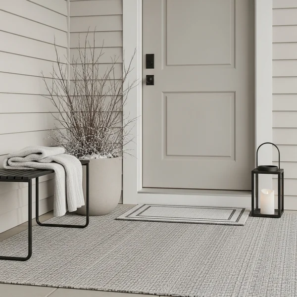 Minimal Winter Doorstep Styling