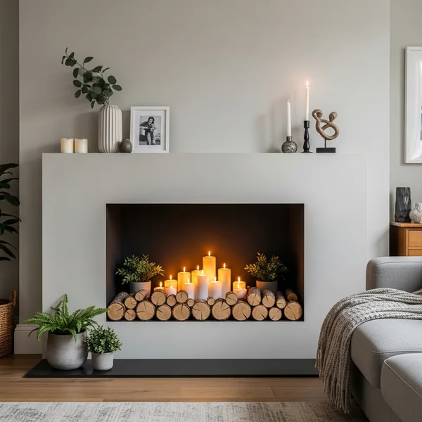 Inside Fireplace Styling