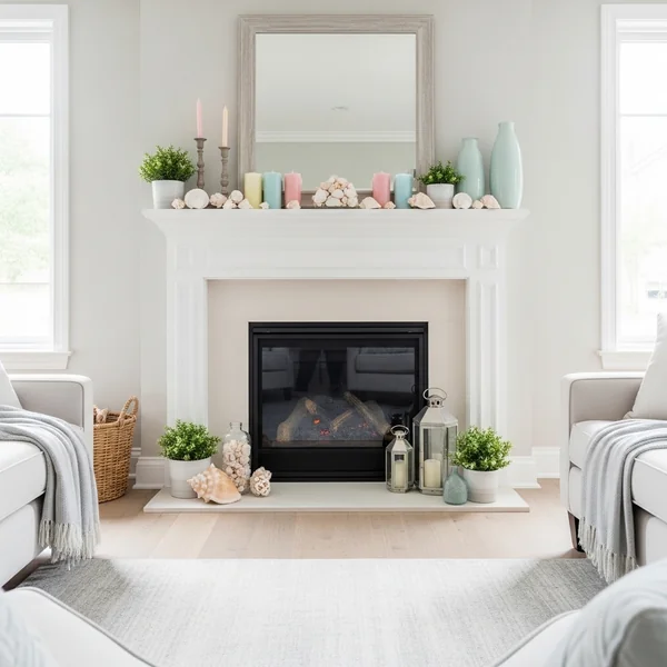 Light Summer Fireplace