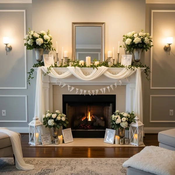Celebration Fireplace Setup