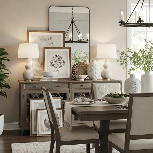 Styled Buffet & Sideboard Display