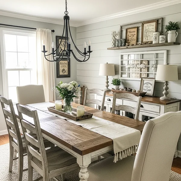 Cozy Farmhouse Dining Vibes