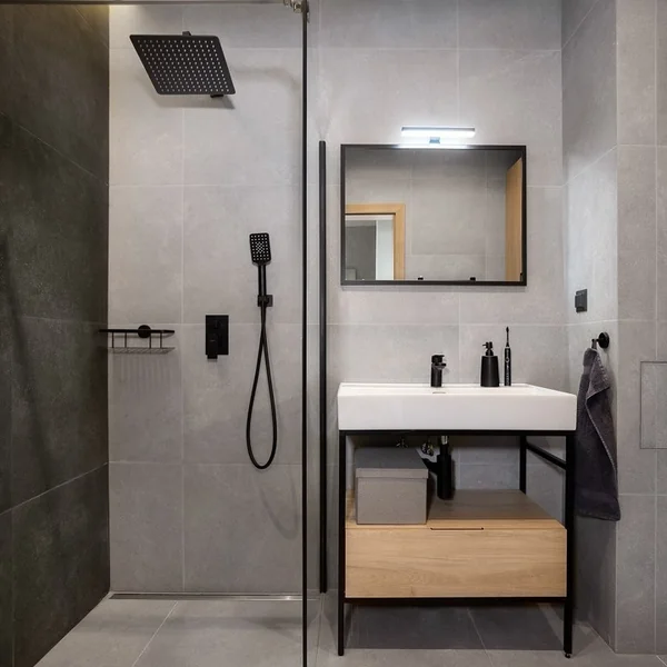Modern Black and Grey Bathroom Design Tips