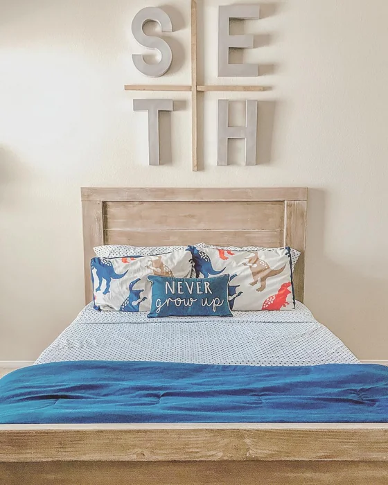 Name Letter Wall Decor Above Kids' Bed