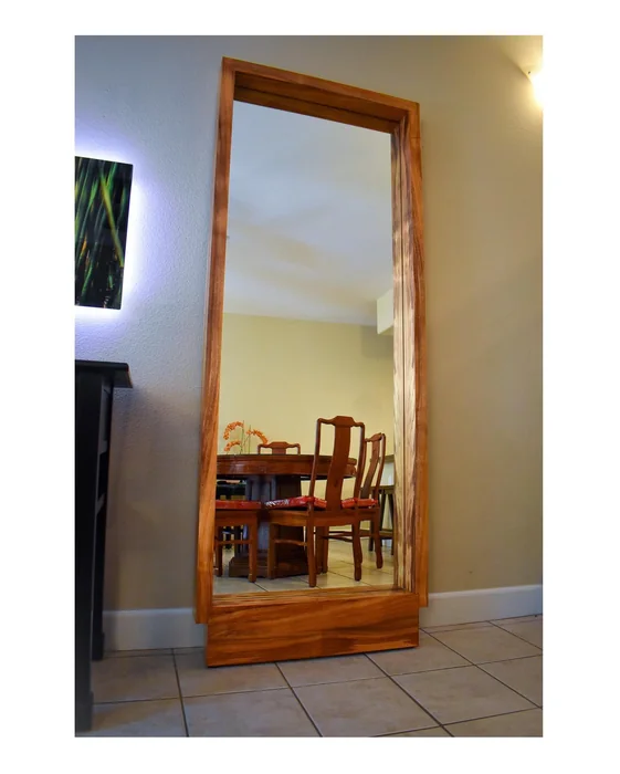DIY Rustic Wood Full Length Mirror for Any Room