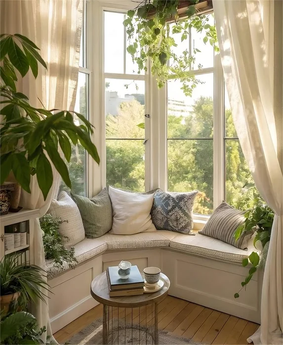 Bay Window Reading Nook