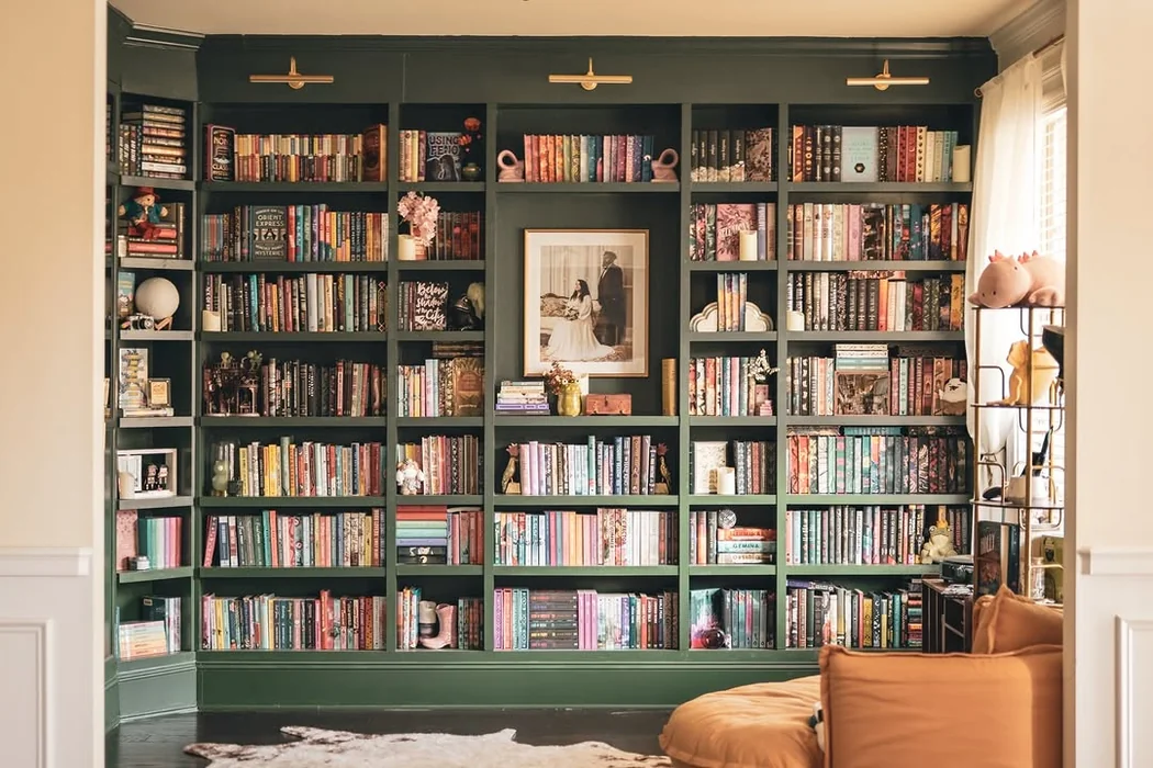 Floor-to-Ceiling Bookshelf Wall