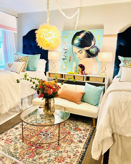 Luxury Colorful Shared Dorm with Living Area