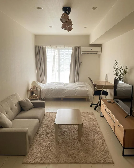 Minimalist Japanese Studio Layout