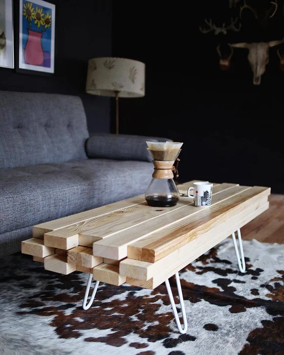 DIY Hairpin Leg Coffee Table