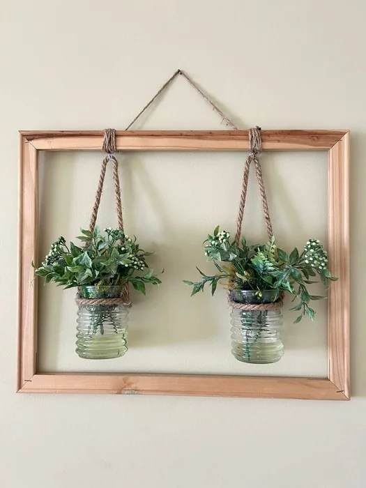 DIY Hanging Planter Wall Frame