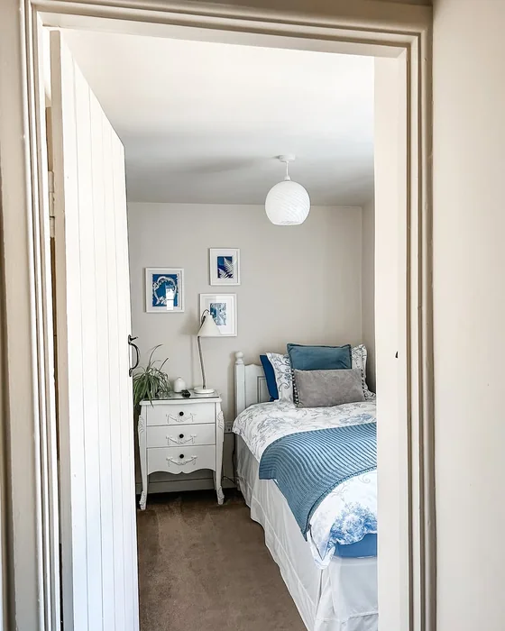 Small Blue and White Guest Bedroom